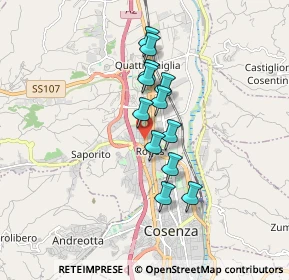 Mappa Via Goffredo Mameli, 87036 Rende CS, Italia (1.4375)