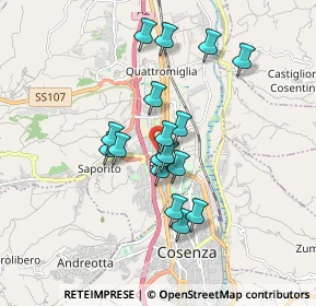 Mappa Via Goffredo Mameli, 87036 Rende CS, Italia (1.57059)