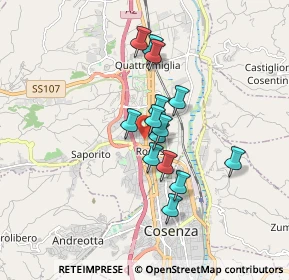 Mappa Via Goffredo Mameli, 87036 Rende CS, Italia (1.395)