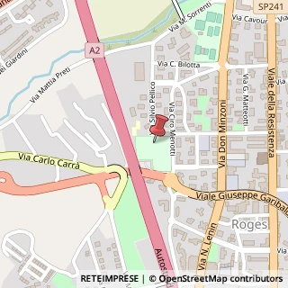 Mappa Via Fratelli Bandiera, 33, 87036 Rende, Cosenza (Calabria)