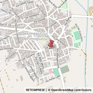 Mappa Via Iglesias,  4, 09010 Decimoputzu, Cagliari (Sardegna)