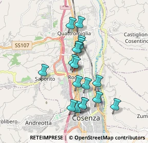 Mappa Piazza G. Matteotti, 87036 Quattromiglia CS, Italia (1.70722)