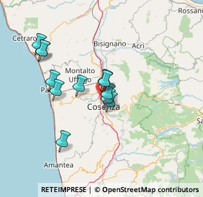 Mappa Via Fratelli Bandiera, 87036 Quattromiglia CS, Italia (13.085)