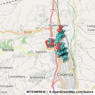 Mappa Via Mattia Preti, 87036 Quattromiglia CS, Italia (1.36474)