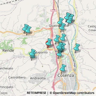Mappa Via Mattia Preti, 87036 Quattromiglia CS, Italia (2.0955)
