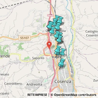 Mappa Viadotto Surdo, 87036 Rende CS, Italia (1.5945)