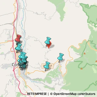 Mappa Via Pozzillo, 87047 San Pietro In Guarano CS, Italia (5.85)
