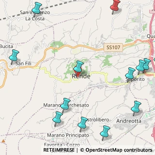 Mappa Via Andrea Costa, 87036 Rende CS, Italia (3.55)