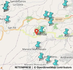 Mappa Contrada Felpiano, 87036 Rende CS, Italia (3.22571)