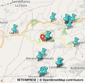 Mappa Contrada Felpiano, 87036 Rende CS, Italia (2.4835)