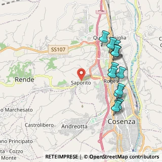 Mappa Via Giorgio de Chirico, 87036 Cosenza CS, Italia (2.28)