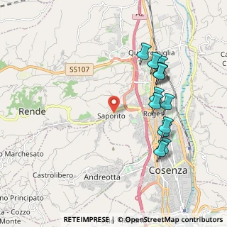 Mappa Via Giorgio de Chirico, 87036 Quattromiglia CS, Italia (2.20923)