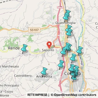 Mappa Via Giorgio de Chirico, 87036 Quattromiglia CS, Italia (2.75611)