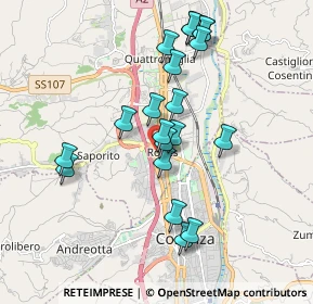 Mappa Via Allende Salvator, 87036 Rende CS, Italia (1.907)