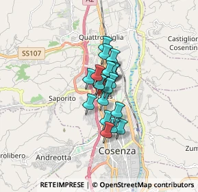 Mappa Via Allende Salvator, 87036 Rende CS, Italia (0.971)