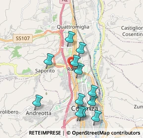 Mappa Via Allende Salvator, 87036 Rende CS, Italia (2.0875)
