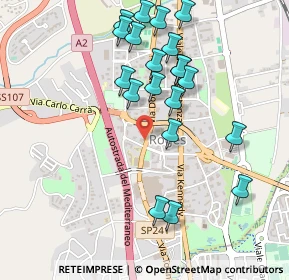 Mappa Via Allende Salvator, 87036 Rende CS, Italia (0.551)