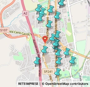Mappa Via Allende Salvator, 87036 Rende CS, Italia (0.535)
