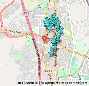 Mappa Via Allende Salvator, 87036 Rende CS, Italia (0.3655)