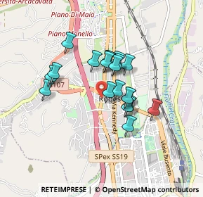 Mappa Via Allende Salvator, 87036 Rende CS, Italia (0.705)
