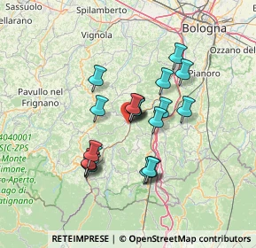 Mappa 40038 Vergato BO, Italia (11.0585)