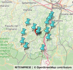 Mappa 40038 Vergato BO, Italia (10.85875)