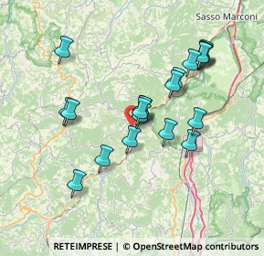 Mappa 40038 Vergato BO, Italia (6.669)