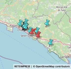 Mappa Via Farina, 16030 Casarza ligure GE, Italia (10.26588)