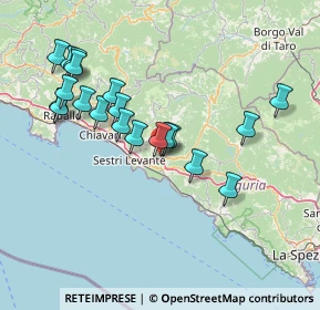 Mappa Via Farina, 16030 Casarza ligure GE, Italia (14.906)