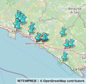 Mappa Via Farina, 16030 Casarza ligure GE, Italia (14.90833)