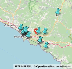 Mappa Via Farina, 16030 Casarza ligure GE, Italia (5.61438)