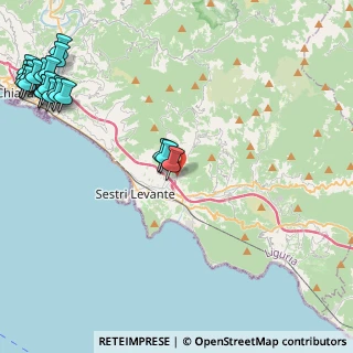 Mappa Via per Santa Vittoria s, 16039 Sestri Levante GE, Italia (6.775)