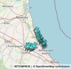 Mappa Viale Spalato, 48015 Cervia RA, Italia (11.4455)