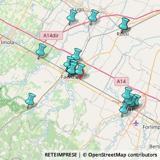 Mappa Incrocio via Reda, 48018 Faenza RA, Italia (8.4275)
