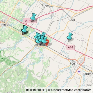 Mappa Incrocio via Reda, 48018 Faenza RA, Italia (5.88571)