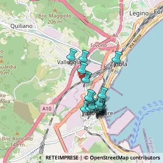 Mappa Via Armando Diaz, 17040 Valleggia SV, Italia (0.8105)