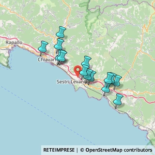 Mappa Via Villa Ragone, 16039 Sestri Levante GE, Italia (6.08533)