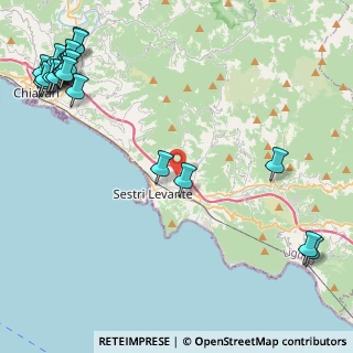 Mappa Via Villa Ragone, 16039 Sestri Levante GE, Italia (6.7155)