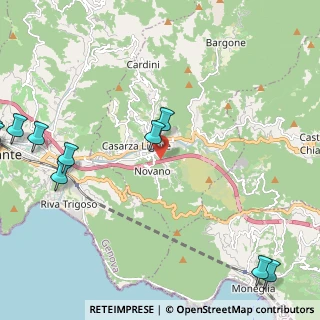 Mappa Via della Fornace, 16030 Casarza Ligure GE, Italia (3.52833)