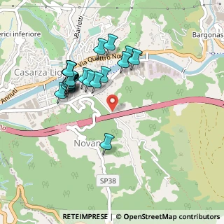Mappa Via della Fornace, 16030 Casarza Ligure GE, Italia (0.45769)