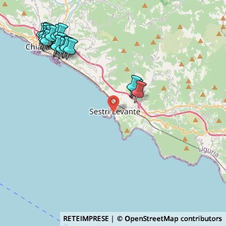 Mappa Via V. Cappellini, 16039 Sestri Levante GE, Italia (5.9955)