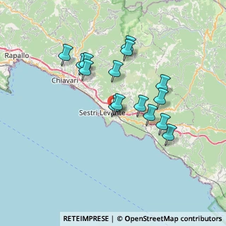 Mappa Via Giorgio Bo, 16039 Sestri Levante GE, Italia (6.45667)