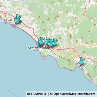 Mappa Via Giorgio Bo, 16039 Sestri Levante GE, Italia (3.85727)