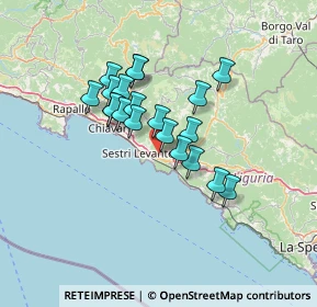 Mappa Via Alcide de Gasperi, 16030 Casarza Ligure GE, Italia (10.583)
