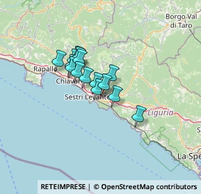 Mappa Via Alcide de Gasperi, 16030 Casarza Ligure GE, Italia (8.78733)