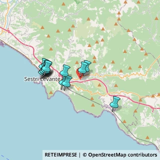 Mappa Via Alcide de Gasperi, 16030 Casarza Ligure GE, Italia (3.21286)