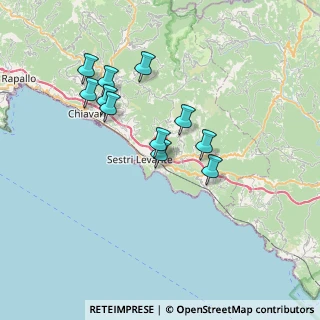 Mappa Via Sara, 16039 Sestri Levante GE, Italia (6.38727)