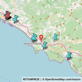 Mappa Via per Santa Vittoria, 16039 Sestri Levante GE, Italia (6.3285)