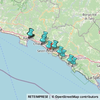 Mappa Via per Santa Vittoria, 16039 Sestri Levante GE, Italia (11.074)