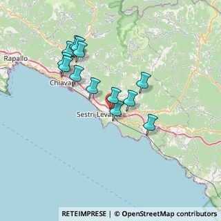 Mappa Via per Santa Vittoria, 16039 Sestri Levante GE, Italia (6.65923)